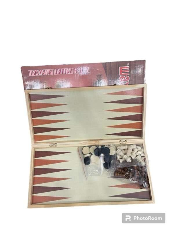 3-in-1 Wooden Chess Set